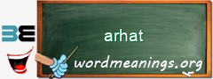 WordMeaning blackboard for arhat